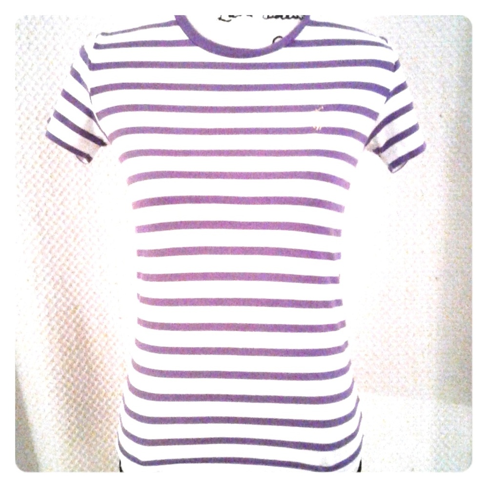 Ralph Lauren Polo Women's Shirt,Small,Purple,White